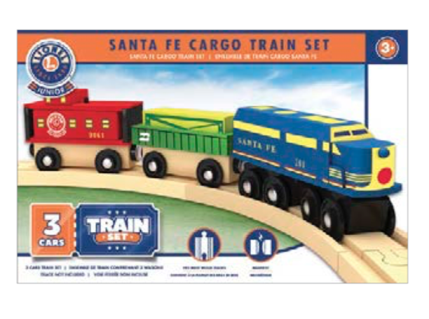 Lionel Santa Fe Cargo Train Set - Wooden - Bussinger ...