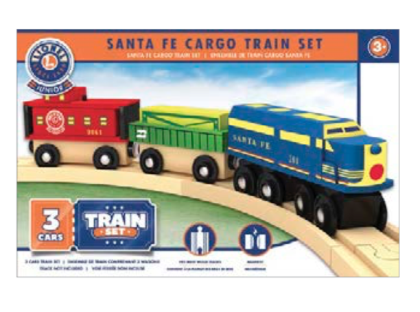Masterpiece Lionel Santa Fe Cargo Train Set - Wooden