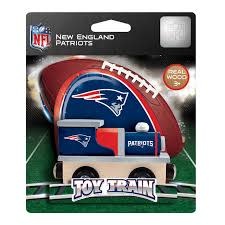 Baby Fanatic New England Patriots Engine & Box Car Set - Wooden