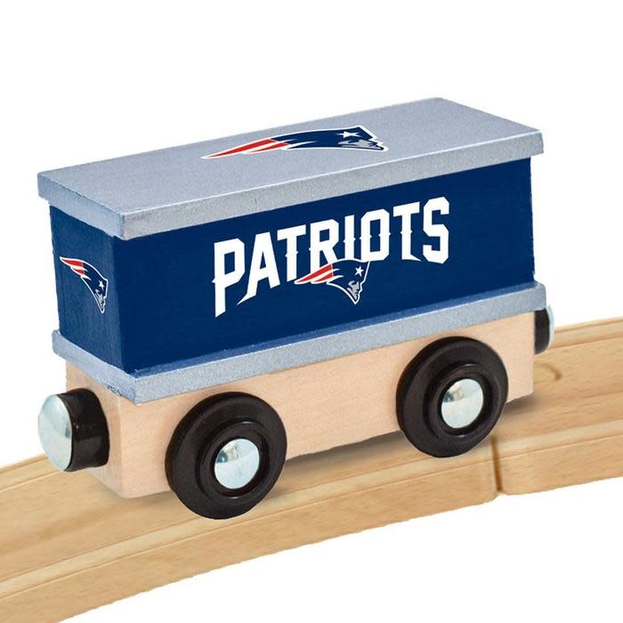 Baby Fanatic New England Patriots Engine & Box Car Set - Wooden