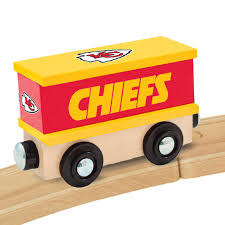 Baby Fanatic Kansas City Chiefs Engine & Box Car Set - Wooden