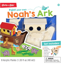 Works of Ahhh NOAH'S ARK DELUXE WOOD PAINT KIT