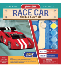 Works of Ahhh RACE CAR BUILDABLE WOOD PAINT KIT