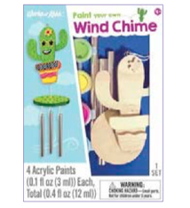 Works of Ahhh Cactus Wind Chime - Paint Your Own - Kit