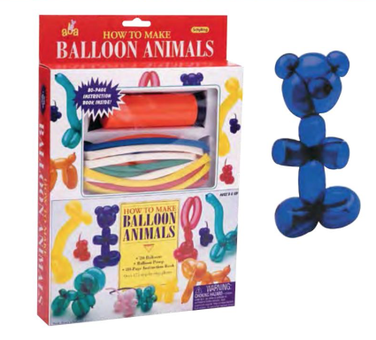 Schylling HOW TO BALLOON ANIMALS KIT