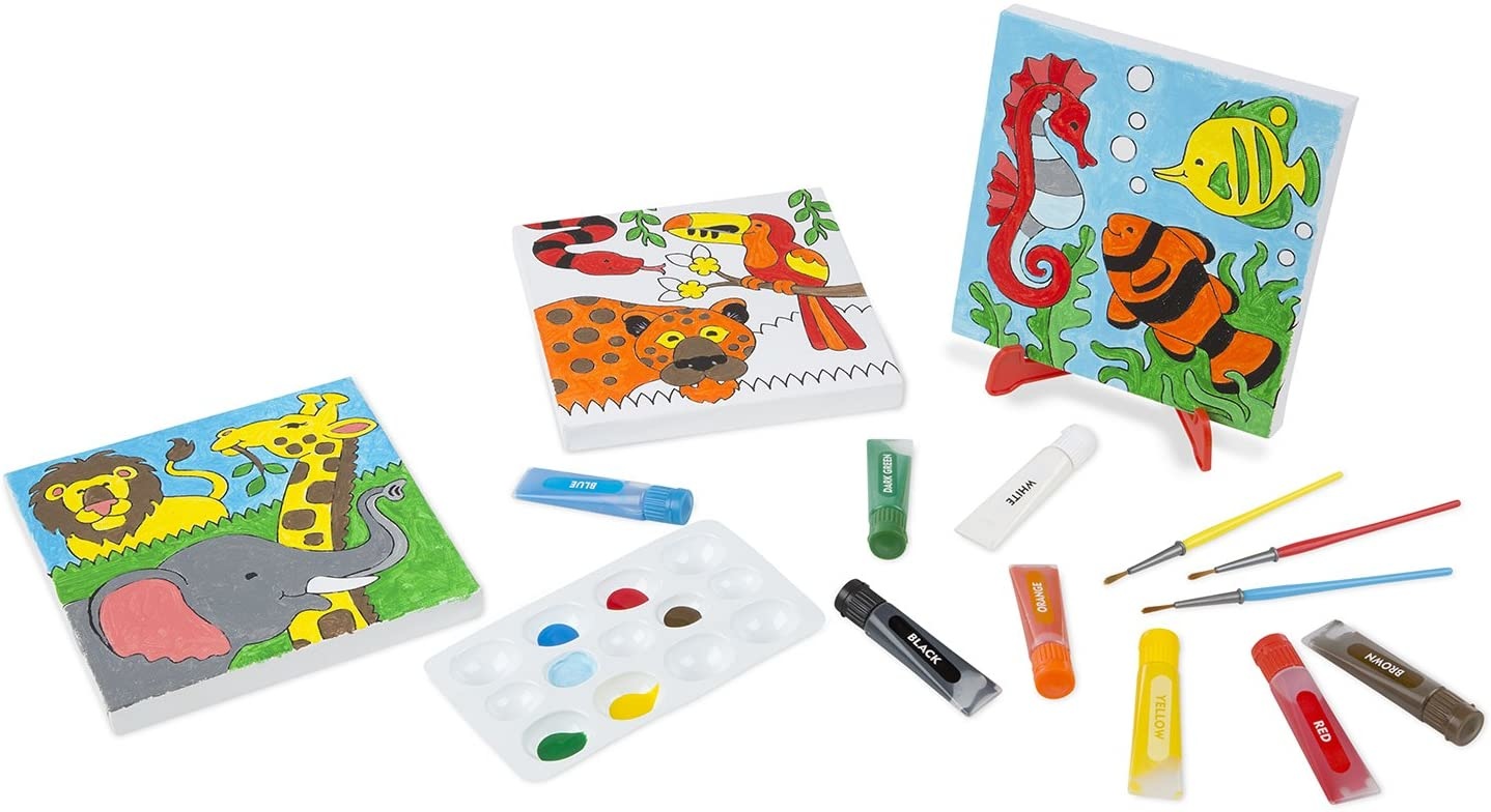 Melissa & Doug Canvas Painting Set - Animals