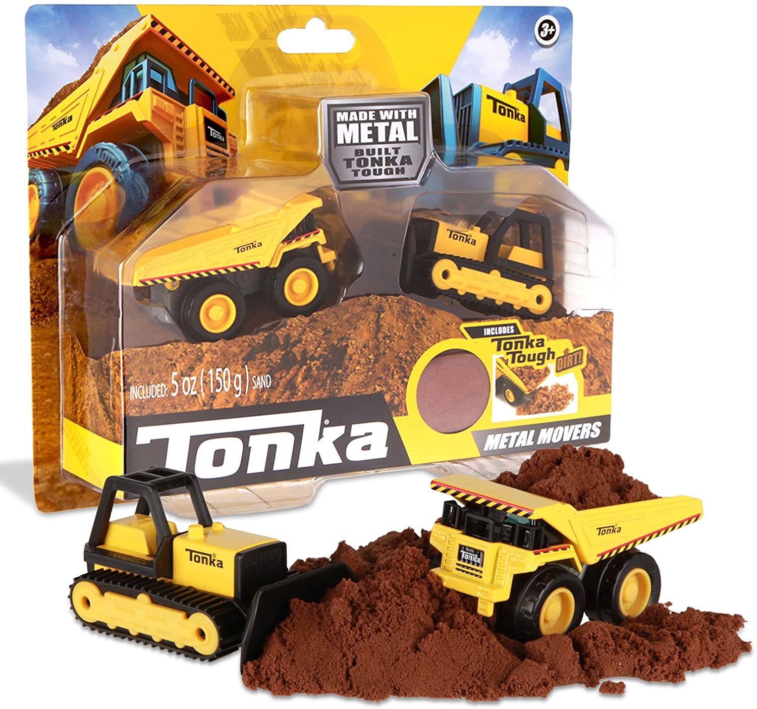 Tonka Tonka - Metal Movers Combo Pack - Mighty Dump Truck & Bulldozer