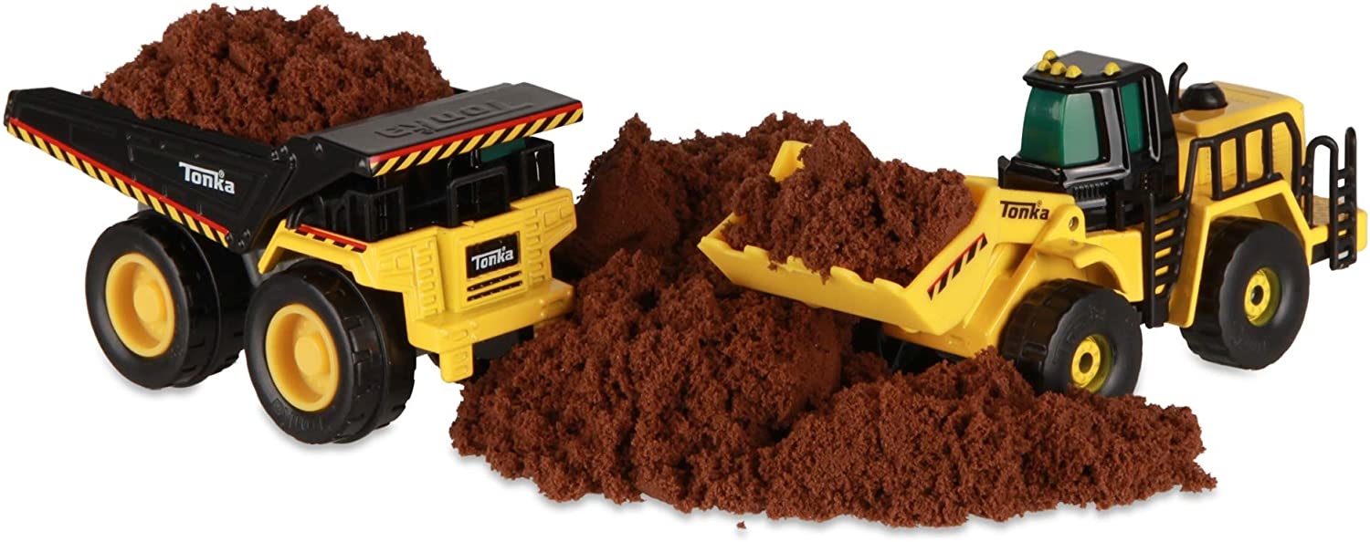 Schylling TONKA Metal Movers Combo Pack - Mighty Dump Truck & Front Loader