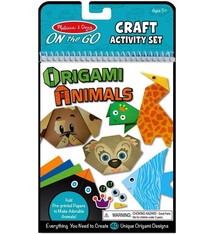 Melissa & Doug On-the-Go Crafts - Origami Activity Set - Animals