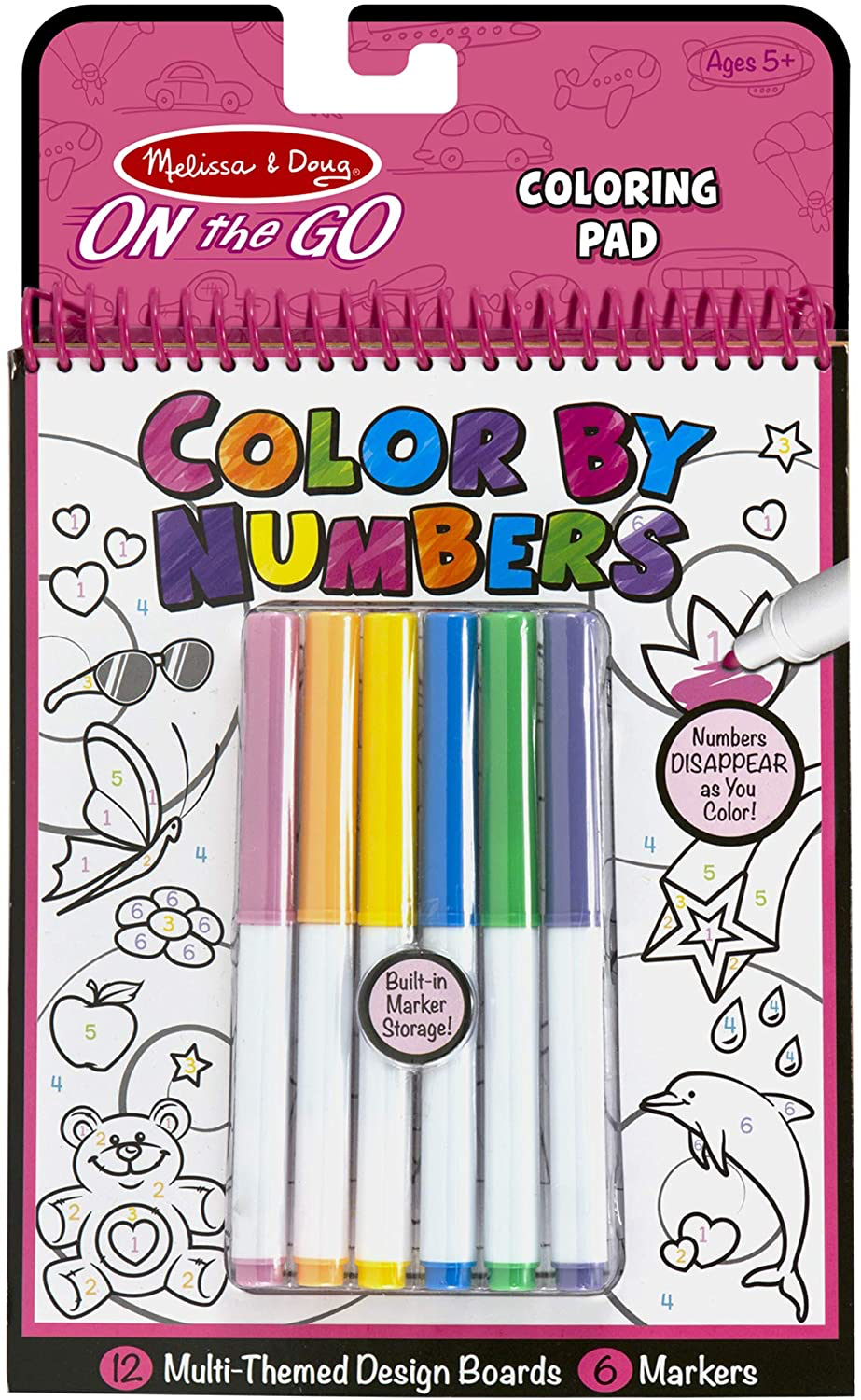 Melissa & Doug Color By Numbers - Pink