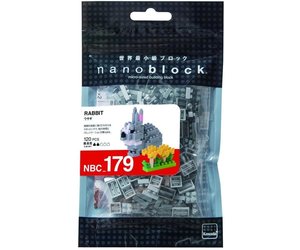 Nanoblock Collection - Coniglio In Mini Mattoncini, 140 Pezzi, Livello 2, Età 8+