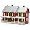 #30-90588, MTH Country House w/Operating Christmas Lights, Red w/Green Shutters