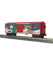 MTH - RailKing O-27 Operating Box Car w/Power Meter, North Pole
