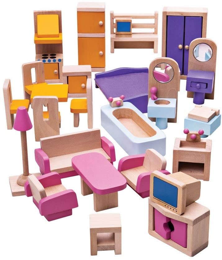 Big Jig Toys Dolls Furniture Set - 26 pc