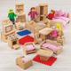 Big Jig Toys Doll Family and Furniture - 26 pc