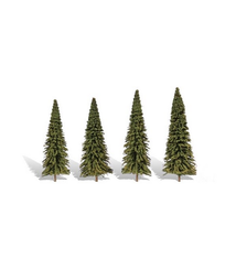 Woodland Scenics TR3568 Forever Green Trees 3.5"- 5.5" (4)