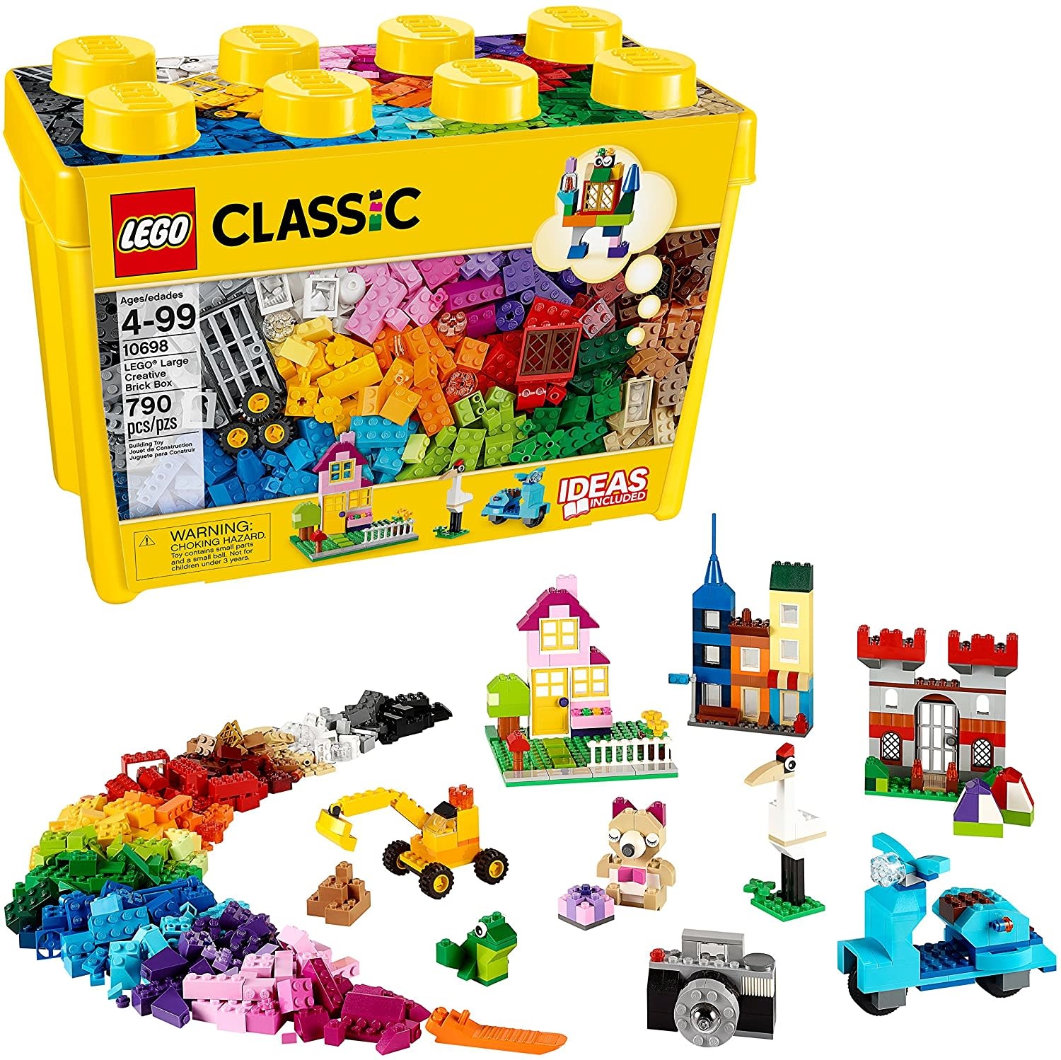 LEGO Classic LEGO Classic Large Creative Brick Box - Build Your Own Creative Toys - Kids Building Kit (790 Pieces)