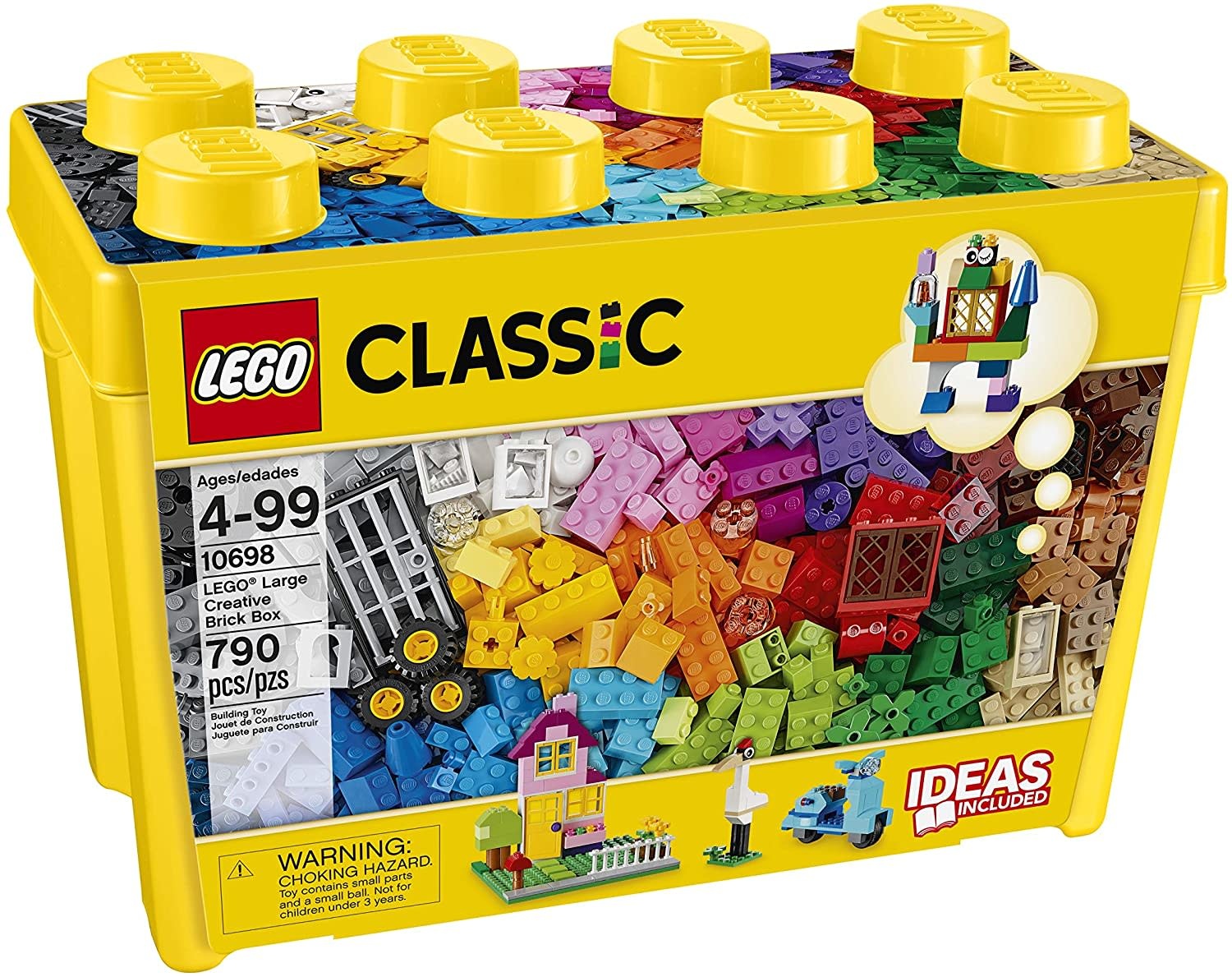 LEGO Classic LEGO Classic Large Creative Brick Box - Build Your Own Creative Toys - Kids Building Kit (790 Pieces)