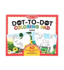 Melissa & Doug ABC Dot-to-Dot Coloring Pad - Farm