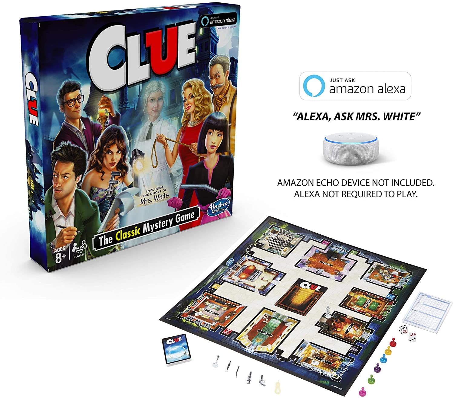 Hasbro Clue Game (Alexa Compatible)