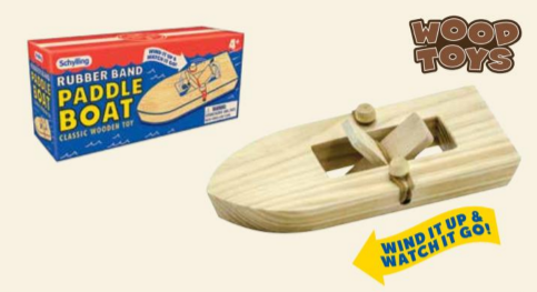 Schylling Paddle Boat - Rubber Band