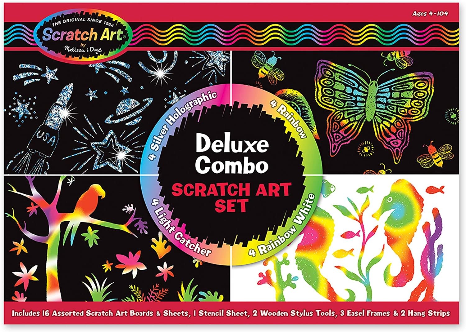 Melissa & Doug Deluxe Combo Scratch Art Set