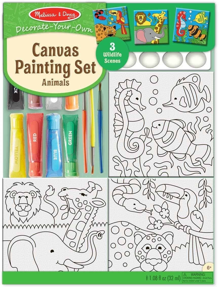 Melissa & Doug Canvas Painting Set - Animals