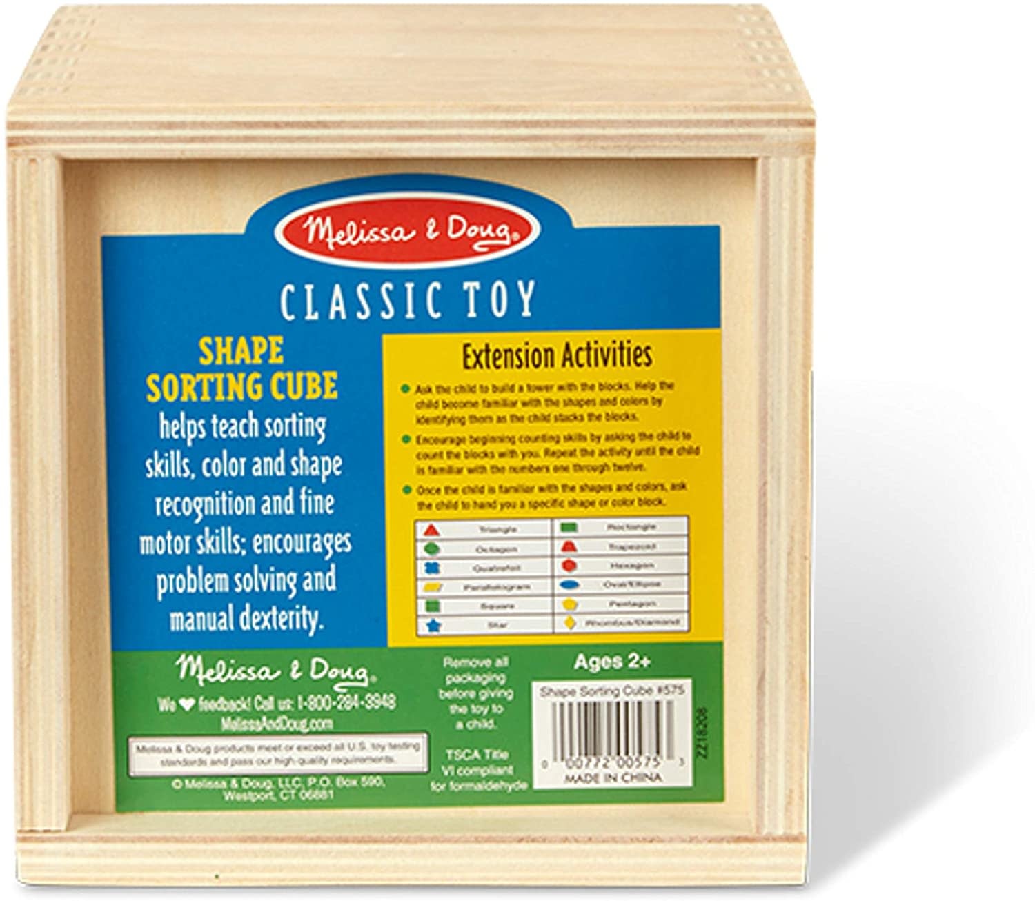 Melissa & Doug Shape Sorting Cube