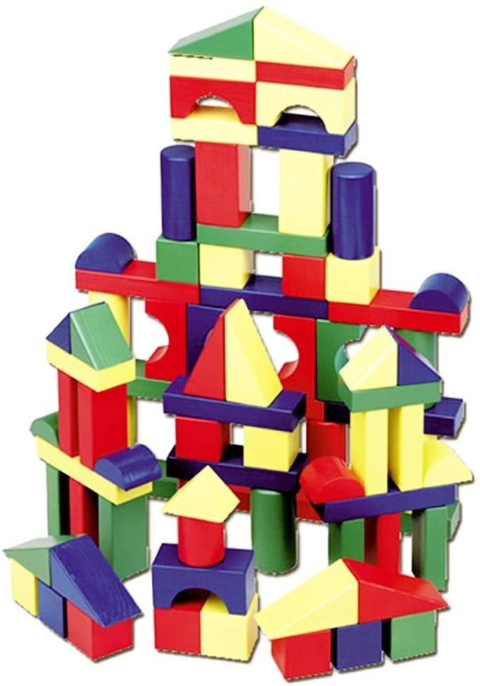 Melissa & Doug 100 Wood Blocks Set