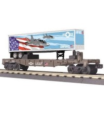 MTH - RailKing O US Air Force Flatcar w/40' Trailer - 30-76781