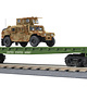 MTH - RailKing O US Army Flatcar w/Humvee #8225 - 30-76835