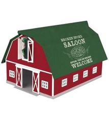 MTH - RailKing 3090602 - Barn Red w/ Green Roof SALOON