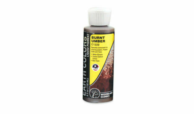 Woodland Scenics C1222 Earth Color Burnt Umber 4 oz
