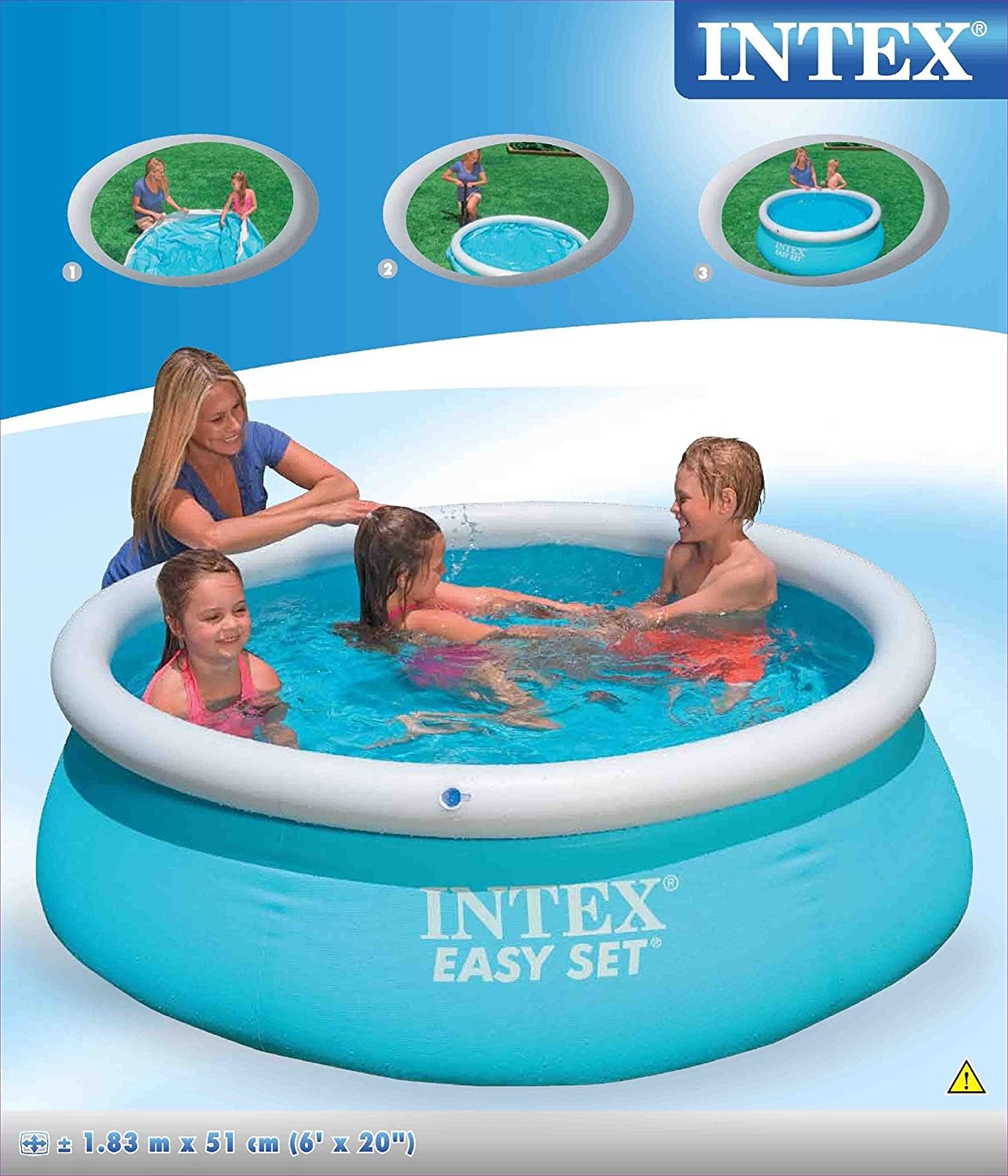 INTEX Intex 6ft x 20in Easy Set Swimming Pool