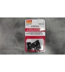 Micro Trains Line Four-Wheel Passenger Car Trucks -- With Adjustable Length Couplers  1 Pair