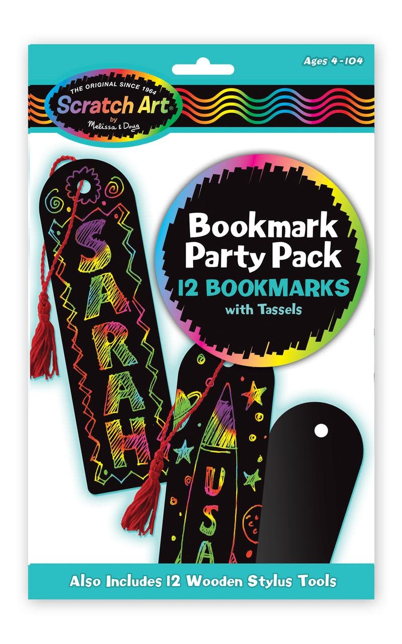 Melissa & Doug Bookmark Scratch Art Party Pack