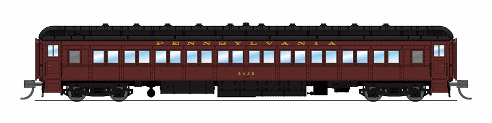 Broadway Limited #6519, Broadway Limited Imports pRR P70 Coach with Ice AC, 2-Pack