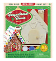 Masterpiece Holiday Buildable Wood Paint Kit - Gingerbread House