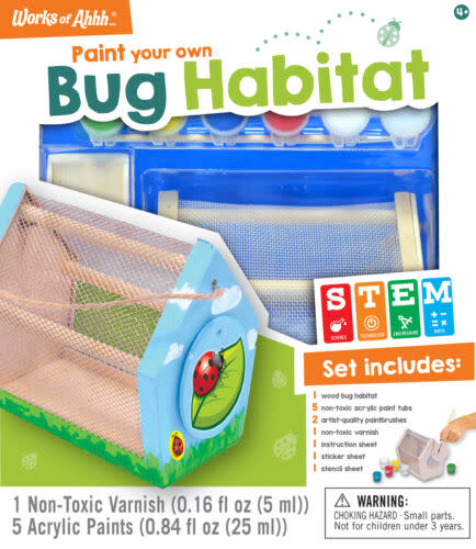 Works of Ahhh Classic Wood Paint Kit - Bug Habitat