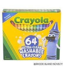 64 ct. Ultra-Clean Washable Crayons - Regular Size