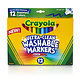 Crayola Crayola Broad Line Washable Markers-Assorted Colors 12/Pkg