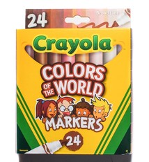Crayola CLRS OF THE WRLD MRKR BRD 24CT