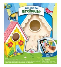 Masterpiece Buildable Wood Paint Kit - Birdhouse