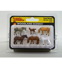 Woodland Scenics A1862 Farm Horses HO