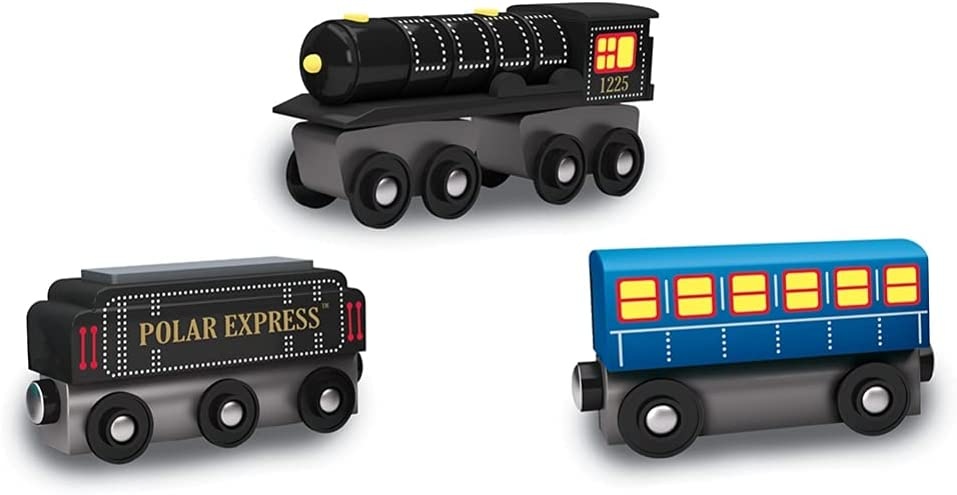 The Polar Express - 3pc Wood Toy Train Set