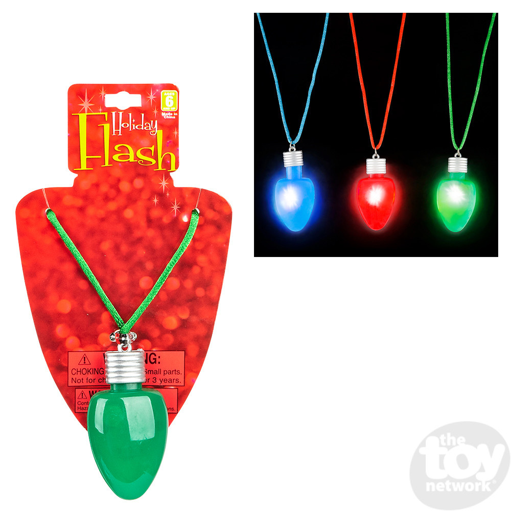 28" Light-Up Christmas Bulb Necklace