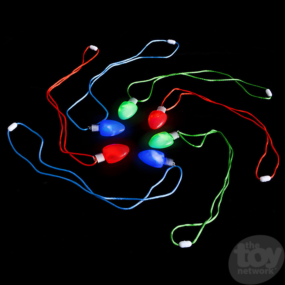 The Toy Network 28" Light-Up Christmas Bulb Necklace