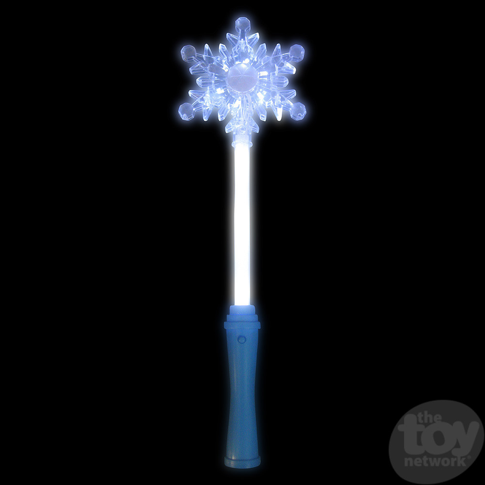 The Toy Network 15.25" Snowflake Light-Up Wand - Blue Handle