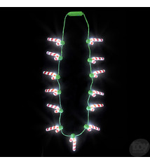 25" Light-up Candy Cane Necklace