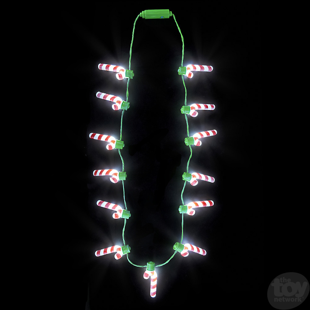 25" Light-up Candy Cane Necklace